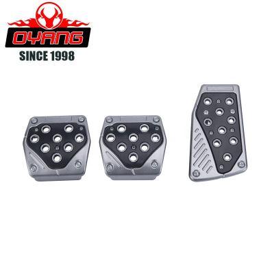 China Durable Aluminum Foot Paddle Covers Throttle Pad Cover Gas Brake And Clutch Pedal Pad for sale