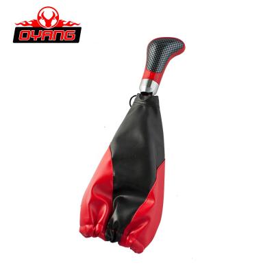 China Car Modification Hot Sales High Quality Red Universal Car Gear Knob Shift Boot for sale