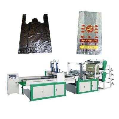 China Hotels Make Plastic Bag Forming Machine Double Layer Line Four Side Heat Sealing Cold Cut PP/PE Bag Making Machine for sale