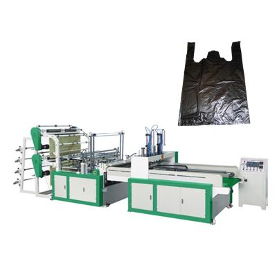 China Hotels bag making machine double layer cold cut pp/pe line four heat seal bag making machine for plastic bag for sale