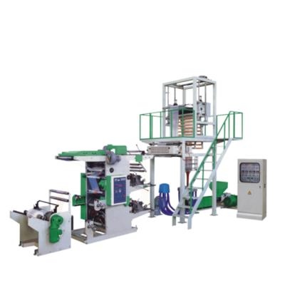 China New collocation film blowing machine plastic blown film pe with combination flexographic printing film blowing and printing machine for sale