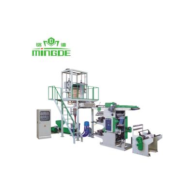 China hot sale pe plastic blown film film blowing machine with combination flexographic printing film blowing and printing machine for sale