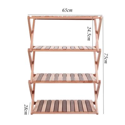 China Nordic modern simple style outdoor camping competitive price solid wood multilayer shelving for sale