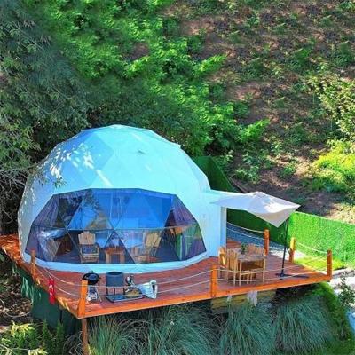 China Camouflage Game Star Customized High End Hotel Accommodation / Transparent Spherical Canopy Room Homestay Tent Field for sale