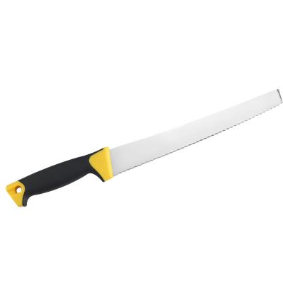 China Excellent For Using Customerised Stainless Steel Serrated Bread Knife With Colored Plastic Handle Blade for sale