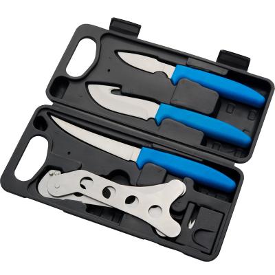 China Line Tools Cheapest Kit Survival Knife Set Knife Camping Hunting Tool Kit With Carry Case for sale