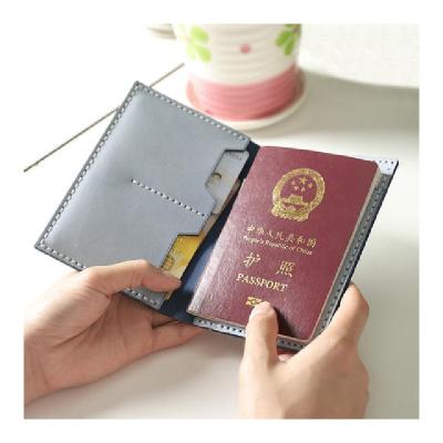 China 2021 New Passport Style PU Passport Holder Customized Logo Travel Passport Wallet For Promotion for sale