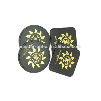 China Viable Promotional Items With Leather Cup Mat Coaster Set Custom Logo Cup Coaster Branded Placemats for sale