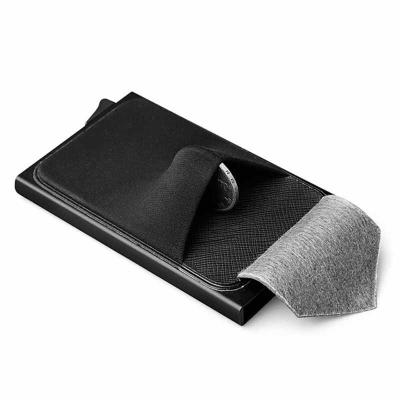 China RFID Blocking Protect Rfid Blocking Credit Card Holder Aluminum Wallet for sale