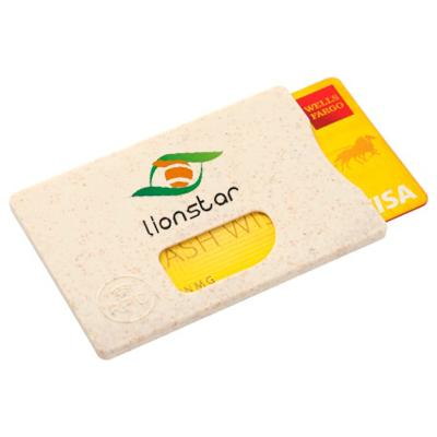 China Eco - Friendly Biodegradable Wheat Straw RFID Card Holder for sale