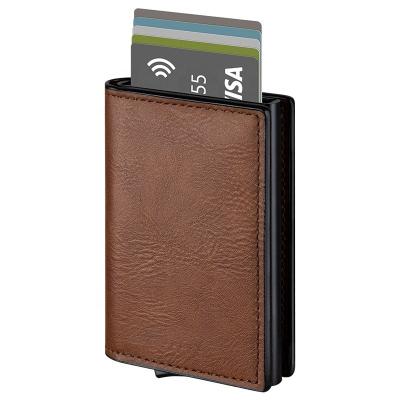 China Pop Anti Theft Custom Wallet Credit Card Holder With Money Clip Card Holder Rfid Men's Wallet for sale