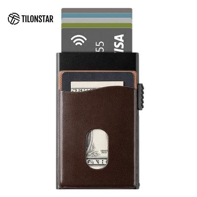 China outdoor map & TILONSTAR Smart Money Pocket Push Button Wallets For Men Pop Up Credit Card Holder for sale