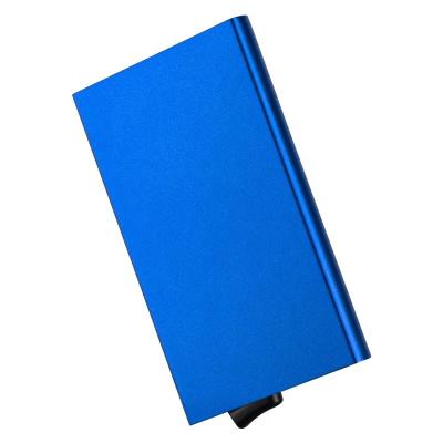 China Anti-theft Rfid Blocking Ready To Ship Holds 5 Cards And Note Card Holder Wallet Aluminum Pops Up Card Wallet for sale