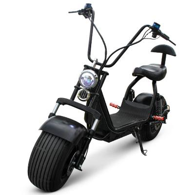 China cheap classic citycoco popular fat tire 2 wheel electric scooter 1500w adult 18*10nch from china for sale