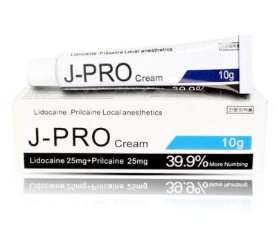 China J-PRO 39.9% Crema para ojos anestésicos OEM ODM Crema para tatuajes sin dolor en venta