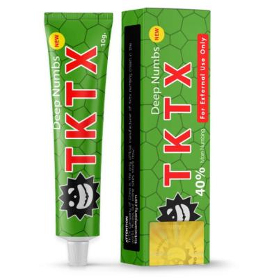 China TKTX Groene 40% verdovende crème originele tatoeage pijnstiller crème Te koop