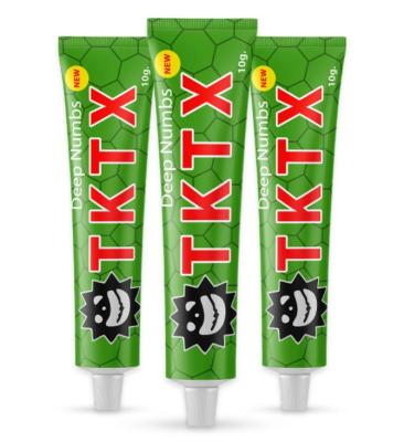 China 10g TKTX Green Numbing Cream OEM Top Tattoo Numbing Cream Te koop