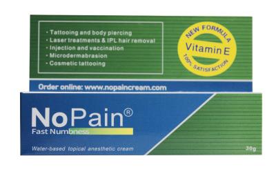 China 30g NoPain Numb Anästhetische Creme CE Tattoo Schmerzmittelcreme zu verkaufen