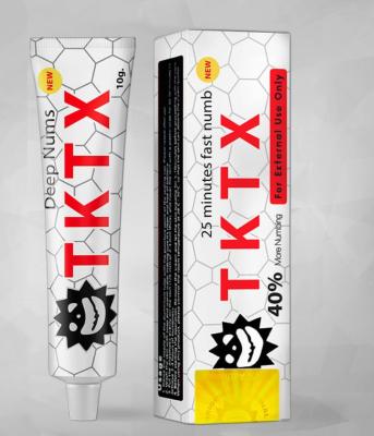 China White 40% TKTX Numbing Cream 10g Relief Pain Relieving Cream Te koop