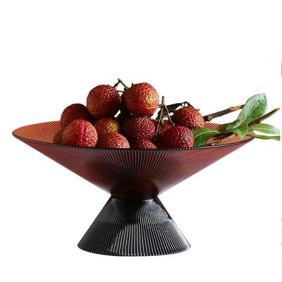 China Fashion Simplicity Modern Minimalist Creative Home Decorations Light Up Luxury Fruit Basket Storage Ornaments for sale