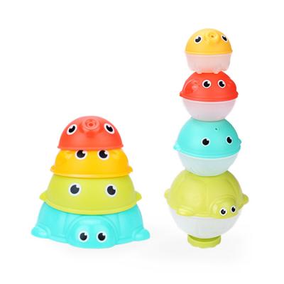 China Toy Funny Stacking Sea Animals Early Educational Recognition Color Cute Game Blocks Sand Set Mold for sale