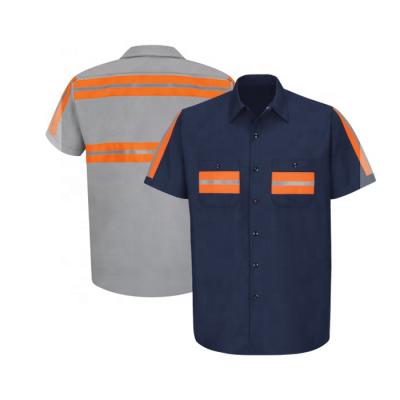 China Mechanic Anti-Pilling Industrial Working Tapes Thoughtful Uniform Shirt for sale