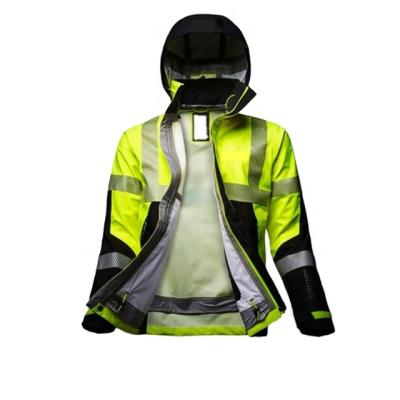 China Heavy Duty High Quality Reflective Safety Jacket Security Work Wear Fluorescent Stripe Jacket zu verkaufen