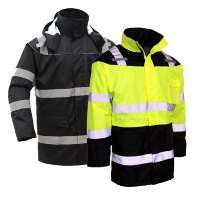 China Reflective Workwear Hi-strength Construction Men's Visibility Jacket For Outdoor Hi-strength Workwear Jackets zu verkaufen