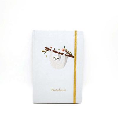 China Custom hardcover a5 paper notebook notebook with elastic band for sale