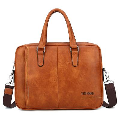 China High Quality TRIPMAN Briefcase for Men PU Leather Fashion Business Large Capacity Tote Laptop Handbag Shoulder Bags for sale