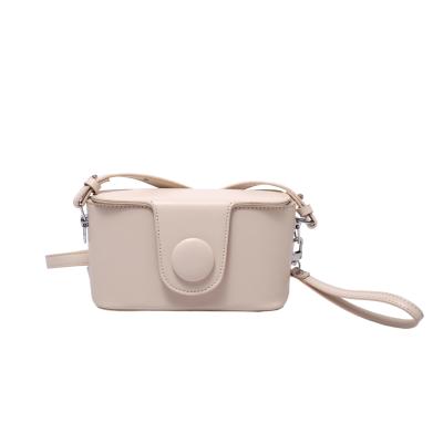 China New Fashion Eco-friendly Camera Shape Package Wholesale Custom Ladies Small Girls Shoulder Cross Body Bags Latch PU Leather Handbag For Women for sale