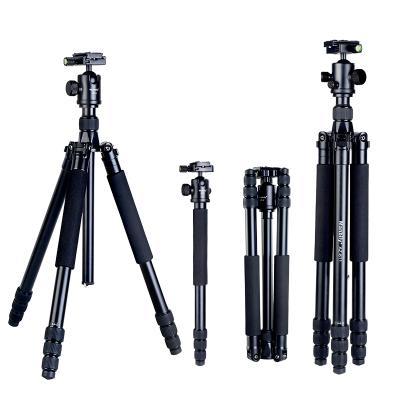 China AZ-611 Manbily PORTABLE Ball Head Tripod Stand Aluminum Camera Tripod Retractable Tripod for sale