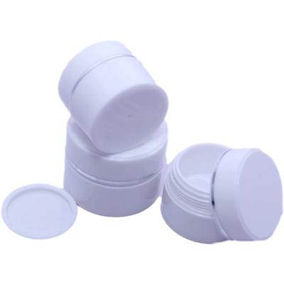 China Skin Care Cream Made in China Top Quality Wall Cosmetic Packaging White Thickened Plastic Cream Jar for sale