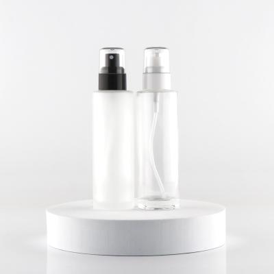 China Manufacturer Wholesale Stable Durable Cosmetic Clear Matt Frosted Glass Bottle for sale