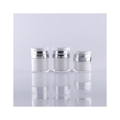 China Cosmetic made of high quality materials acrylic cosmetic airless jar empty lotion cream bottle for sale