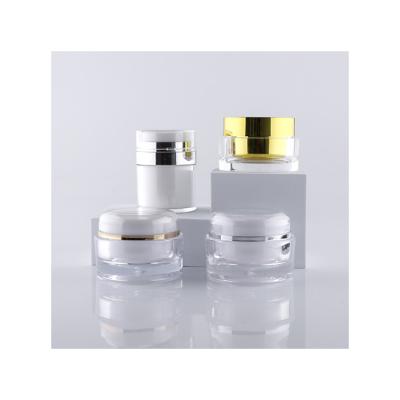 China Reasonable Price Skin Care Cosmetic Double Layer High Grade Round Plastic Bottle for sale