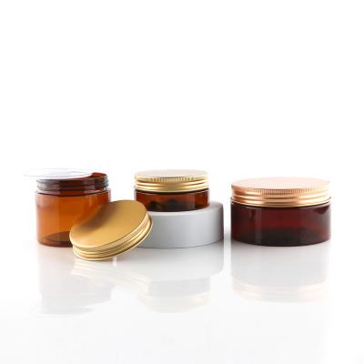 China High Cost Performance Eco - Friendly Brown Odorless Reusable Plastic Cosmetic Can for sale