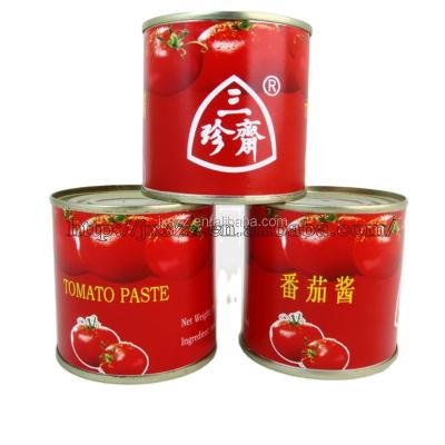 China Canned Tin Tomato Sauce Natural Canned Food With 28-30% for sale