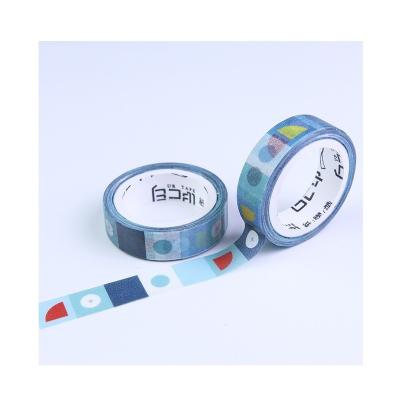 China Hot sale Japanese cartoon washi tape packing single side 5M Japanese Washi Tape quarter pattern for sale