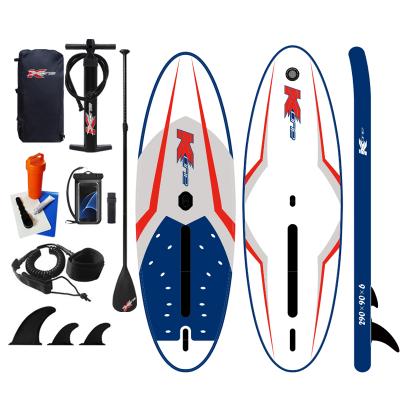 China Adults woosung zebec KXONE epoxy sip board windsurf board surf inflat sip board with sail for sale