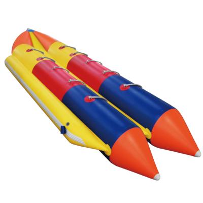 China PVC Zebec Kxone 10 Seats Custom PVC Water Games Row Inflatable Banana Boat For Sale for sale