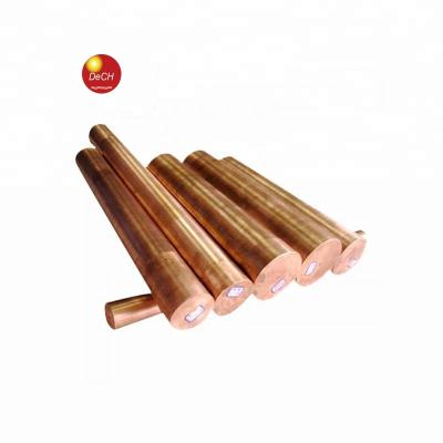 China Customized ASTM C17200 Electrical Beryllium Copper Rod / Copper Bar for sale