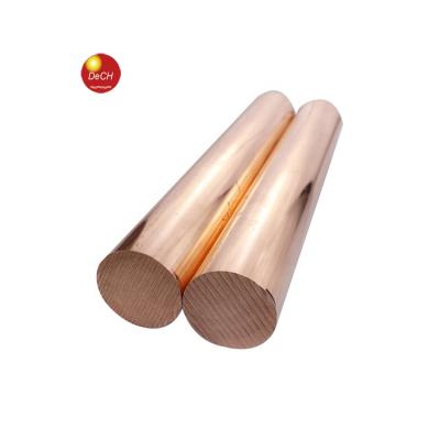 China Electronic Customized Diamter And Length 99.9% Red Copper Round Rod / Copper Bar for sale