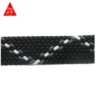 China Sigle Face 35MM Custom Multi Color Branded Canvas Elastic Woven Polyester Fabric Belt for sale