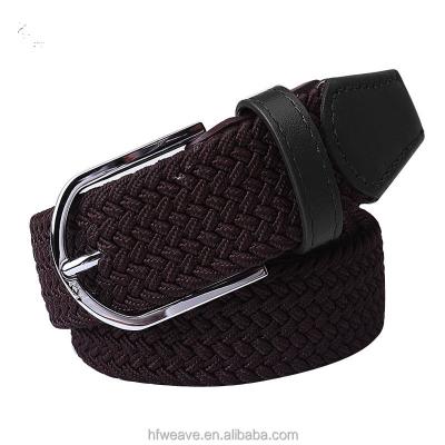 China Wholesale Promotions Best Quality Nice Design Best Selling Nice Quality Gifts Sigle Face Manufacturers Durable Men's Elastic Braided Belts for sale