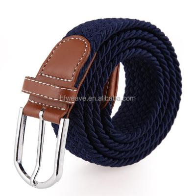 China Elstic Stretch Belt Cloth Belt Rubber Material And Zinc Alloy Buckle Material Fashion Belts For Teens for sale