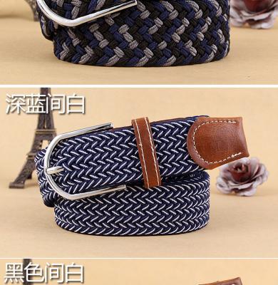 China Elstic Stretch Belt Fashion New Braided Elastic Rope Stretch Pants Belt, Elastic Waistband, Braided Belt for sale