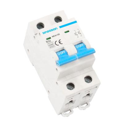 China Miniature Circuit Breaker MCB 1-4A 220/230V IEC/EN 60898 Standard Double Pole Din-Rail Mount for Home Protection MCA1-63 for sale