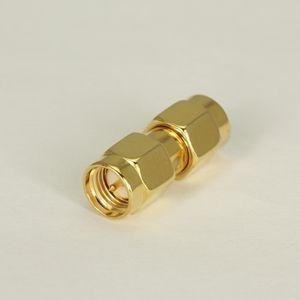 China Gold überzogener gerader Mann zu männlichem SMA-Adapter für Koaxialstecker zu verkaufen