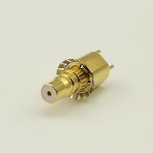 Chine Placage à l'or en laiton femelle coaxial du connecteur QMA Jack du bâti rf rf de carte PCB à vendre